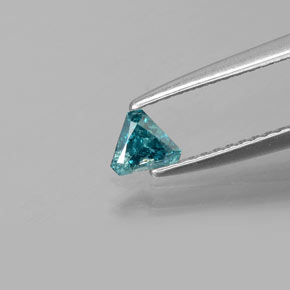 Diamante Azul natural de 0.16 ct, Trillón, SI