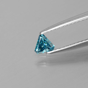 Diamante Azul natural de 0.13 ct, Trillón, SI