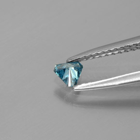 Diamante Azul natural de 0.14 ct, Trillón, SI