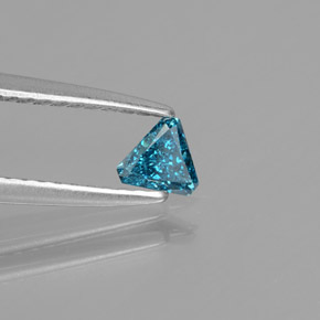 Diamante Azul natural de 0.14 ct, Trillón, SI