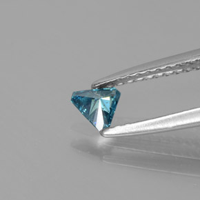 Diamante Azul natural de 0.14 ct, Trillón, SI
