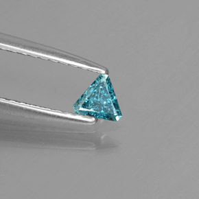 Diamante Azul natural de 0.10 ct, Trillón, SI