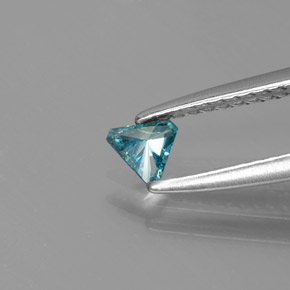 Diamante Azul natural de 0.10 ct, Trillón, SI
