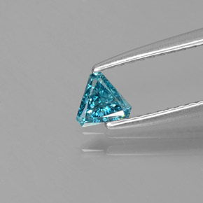 Diamante Azul natural de 0.14 ct, Trillón, SI