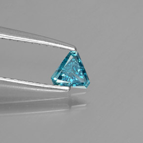 Diamante Azul natural de 0.14 ct, Trillón, SI