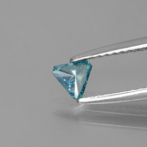Diamante Azul natural de 0.14 ct, Trillón, SI