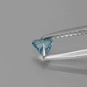 Diamante azul natural de 0,13 ct, trillón, SI