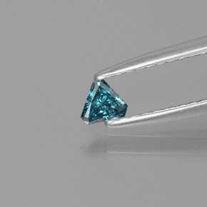 Diamante azul natural de 0,11 ct, trillón, SI
