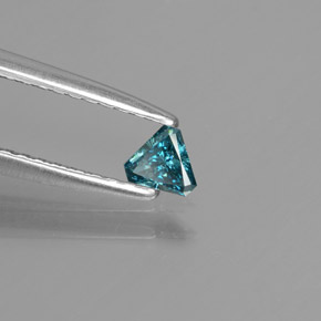 Diamante azul natural de 0,11 ct, trillón, SI