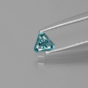 Diamante Azul natural de 0.12 ct, Trillón, SI