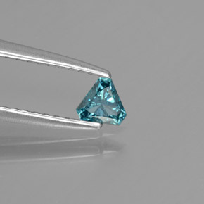 Diamante Azul natural de 0.12 ct, Trillón, SI