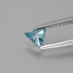 Diamante Azul natural de 0.17 ct, Trillón, SI
