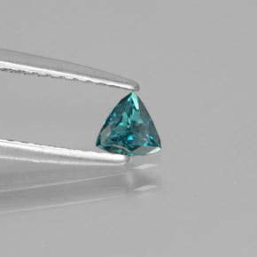 Diamante Azul verdoso natural de 0.19 ct, Trillón, SI