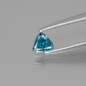 Diamante Azul natural de 0.14 ct, Trillón, SI