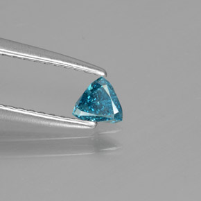 Diamante Azul natural de 0.14 ct, Trillón, SI
