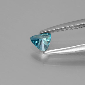 Diamante Azul natural de 0.14 ct, Trillón, SI