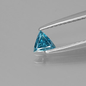 Diamante Azul natural de 0.13 ct, Trillón, SI