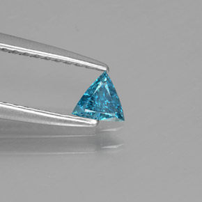 Diamante Azul natural de 0.13 ct, Trillón, SI