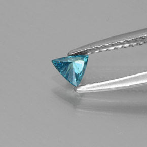 Diamante Azul natural de 0.13 ct, Trillón, SI