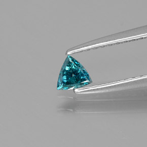 Diamante Verde azul natural de 0.11 ct, Trillón, SI