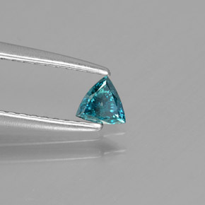 Diamante Verde azul natural de 0.11 ct, Trillón, SI