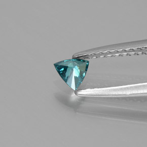 Diamante Verde azul natural de 0.11 ct, Trillón, SI