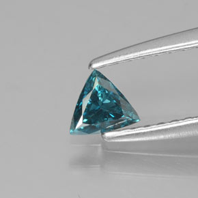 Diamante verde natural de 0,15 ct, trillón, SI