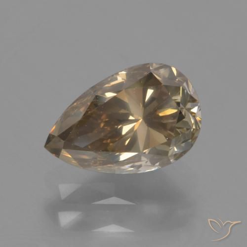 1.32ct Natural Coñac Diamante, En forma de pera, SI