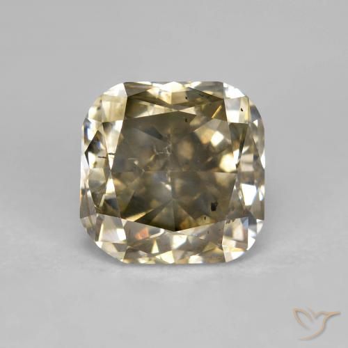1.86ct Natural Coñac Diamante, Forma Cojín, SI