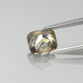 Diamante amarillo natural de 1,78 ct, corte cojín, SI