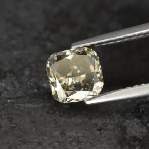 Diamante oro natural de 1,21 ct, corte cojín, SI