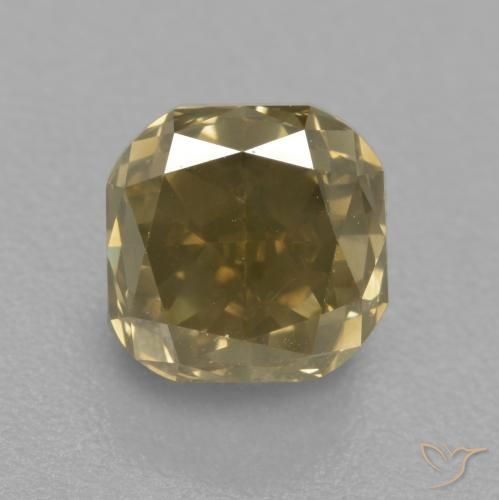 Diamante champaña natural de 1.57 ct, Corte Octágono / Esmeralda, SI