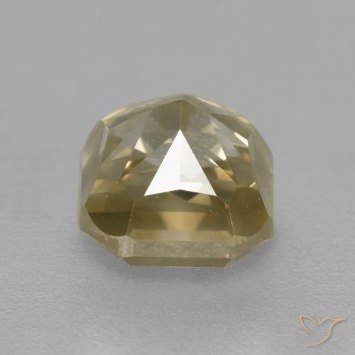 Diamante champaña natural de 1.57 ct, Corte Octágono / Esmeralda, SI