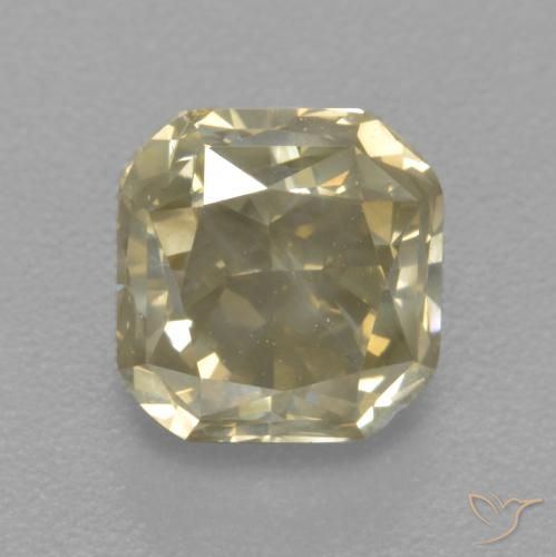 1.81ct Natural Champán Diamante, corte esmeralda, SI