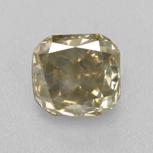 Diamante marrón natural de 1,21 ct, corte esmeralda, SI
