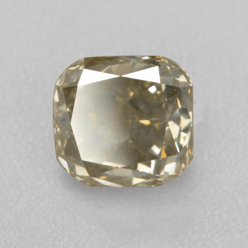 Diamante marrón natural de 1,21 ct, corte esmeralda, SI
