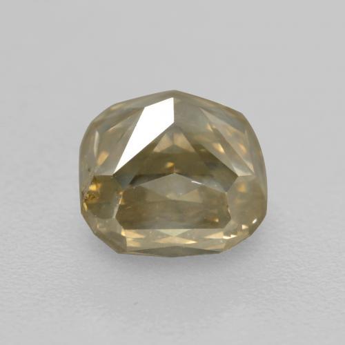 Diamante marrón natural de 1,21 ct, corte esmeralda, SI