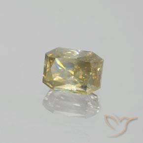 Diamante Champán natural de 1.68 ct, Corte Octágono / Esmeralda, SI