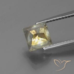 Diamante Coñac natural de 2.09 ct, Cuadrado, SI