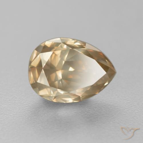 1.82ct Natural Marrón café Diamante, En forma de pera, SI