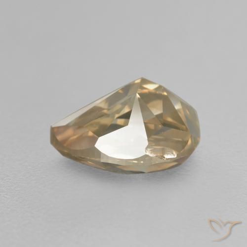 Diamante Marrón café natural de 1.82 ct, En forma de pera, SI