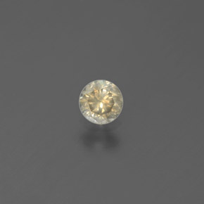 Diamante Champán natural de 0.17 ct, Corte Redondo, SI