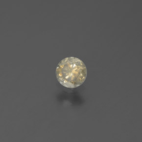 Diamante Champán natural de 0.17 ct, Corte Redondo, SI