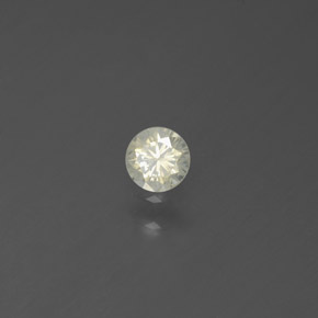 Diamante Champán natural de 0.14 ct, Corte Redondo, SI