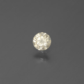 Diamante Champán natural de 0.16 ct, Corte Redondo, SI