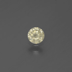 Diamante amarillo natural de 0,18 ct, corte redondo, SI