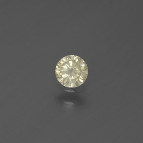 Diamante amarillo natural de 0,18 ct, corte redondo, SI