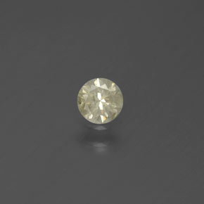 Diamante oro natural de 0,18 ct, corte redondo, SI