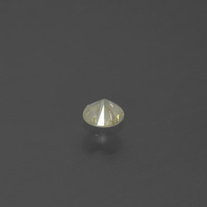 Diamante amarillo natural de 0,09 ct, corte redondo, SI