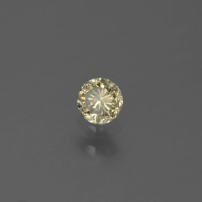 Diamante oro natural de 0,16 ct, corte redondo, SI